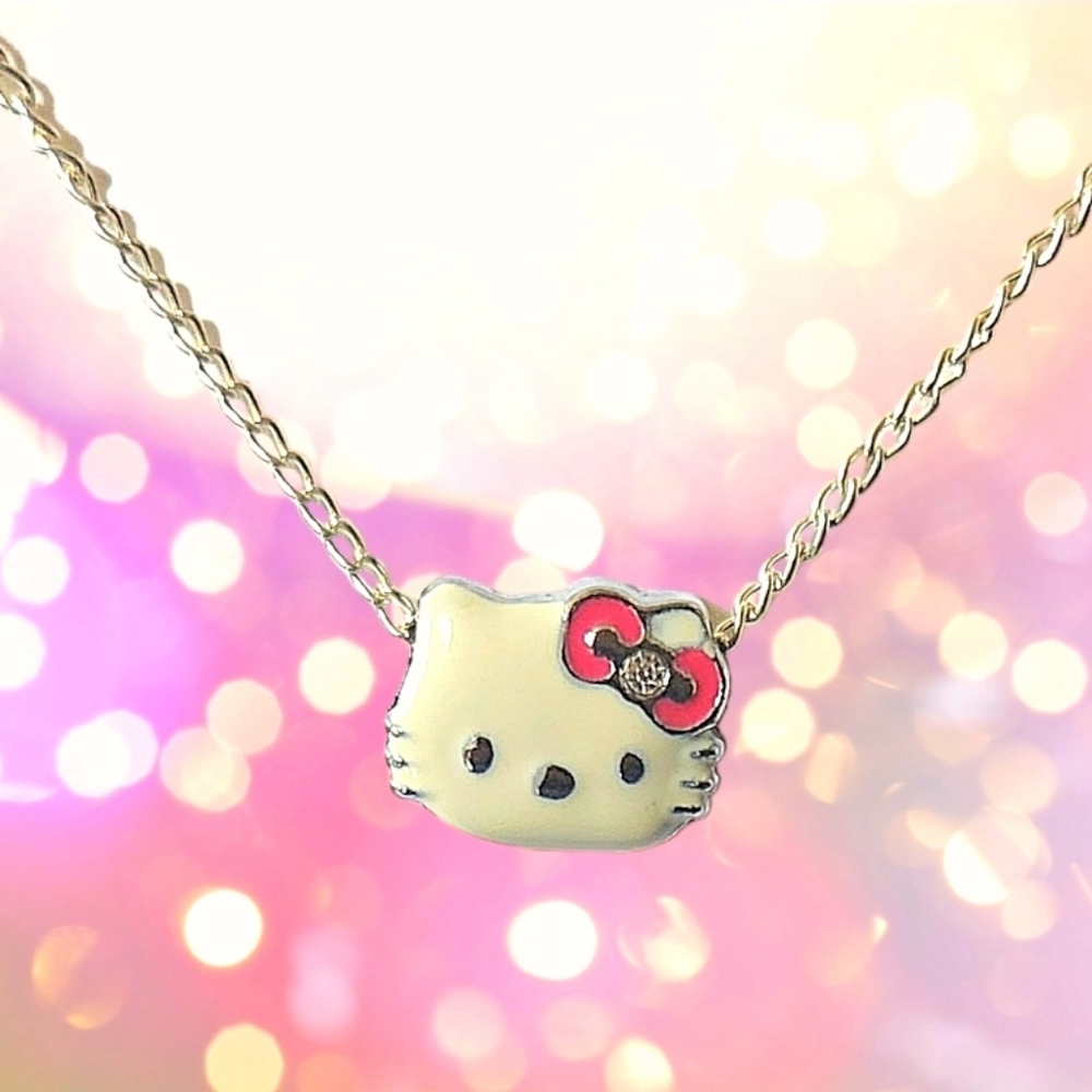 Hello Kitty Charm Necklace New